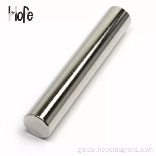 Permanent Rare Earth Cylinder Neodymium Magnet High Power Neodymium Magnet Bar Rare Earth Customized Manufactory